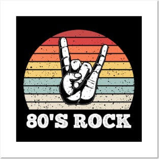 80's Rock 80s Rock Vintage Retro Posters and Art